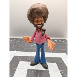 Bob Ross Peapod Action Figure Pink Shirt NECA Toony Classics Joy of‎ Painting